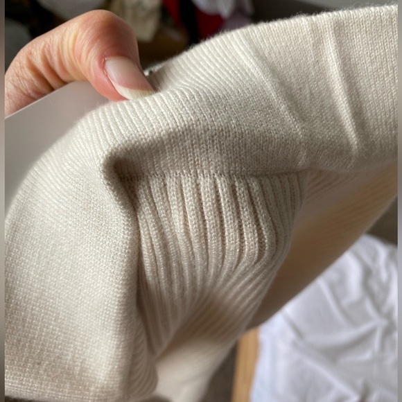 Zara ribbed KNIT stretch pencil midi skirt in Ecru cream neutral size S  NWT - Picture 12 of 15